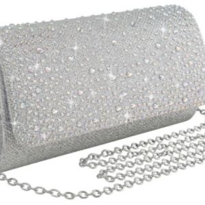 Sparkly Formal Clutch with Chain Strap